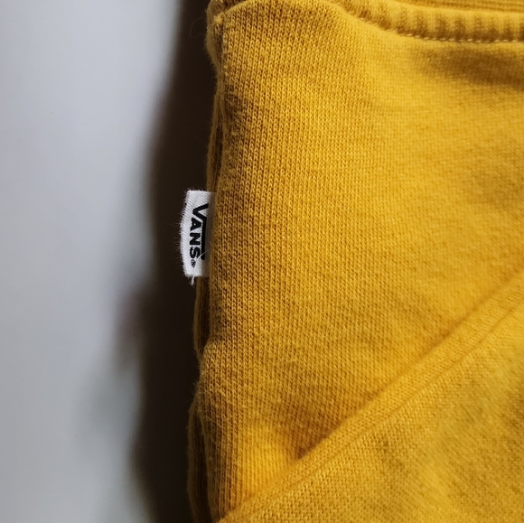 VANS Yellow Pullover Cropped Sweatshirt - Picture 7 of 7